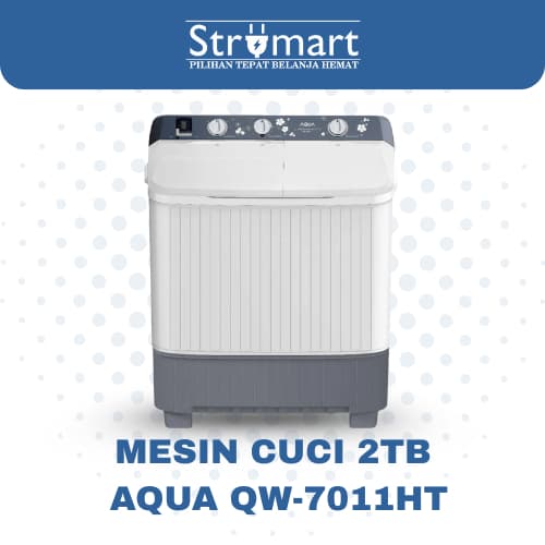 Mesin Cuci 2TB Aqua QW-7011HT