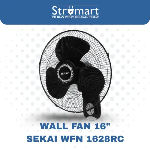 Kipas Angin Dinding 16" Sekai Wfn 1628RC/RMT
