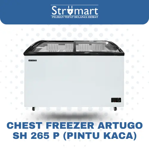 Chest Freezer Artugo Sh 265 P (PINTU KACA)