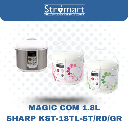 Magic Com Sharp KST-18TL-ST/RD/GR