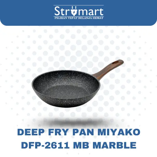 Deep Fry Pan Miyako Kr DFP-2611 MB/26CM/MARBLE