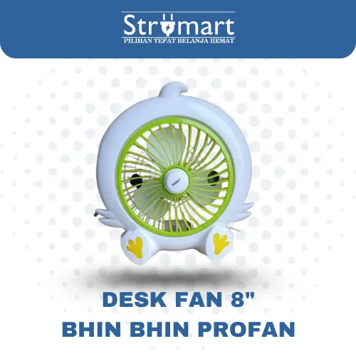 Kipas Angin 8" Profan RDF-820 BHIN-BHIN/25W/KARAKTER