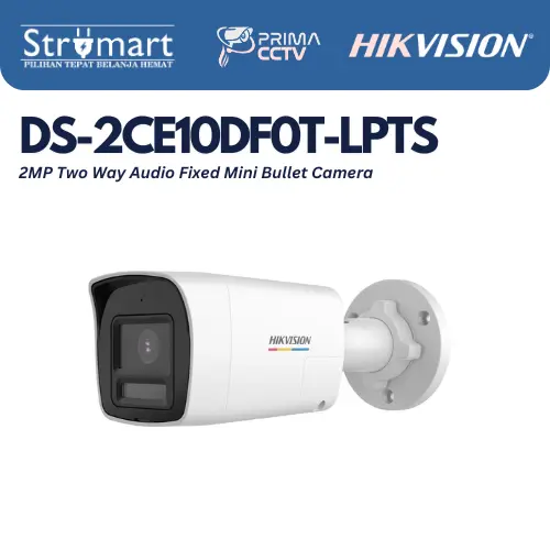 Kamera Hikvision DS-2CE10DF0T-LPTS 2MP Twoway Colorvu Out