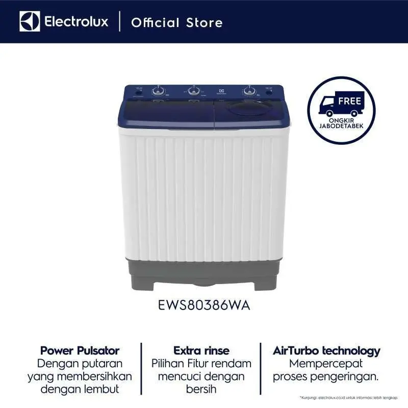 Mesin Cuci 2TB Electrolux EWS80386WA