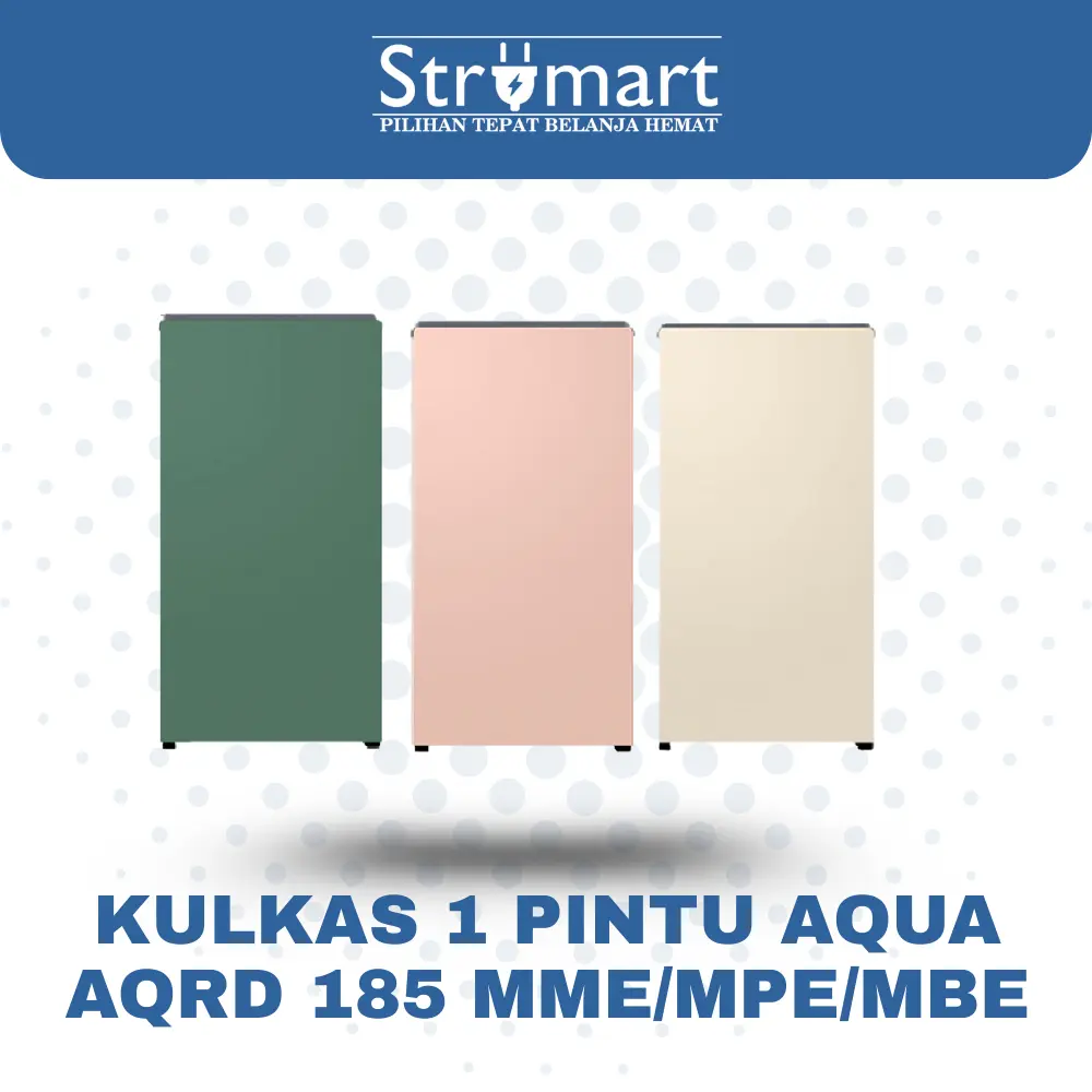 KULKAS 1 PINTU AQUA KULKAS AQUA AQR-D185 MBE / MME / MPE GARANSI RESMI
