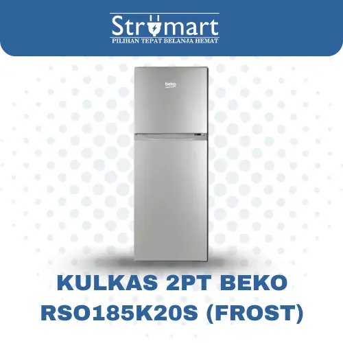 Kulkas 2PT Beko RSO185K20S (FROST)