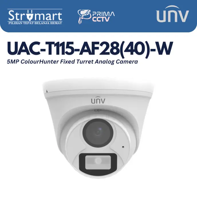 Kamera Uniview UAC-T115-AF28(40)-W 5MP Indoor Ir