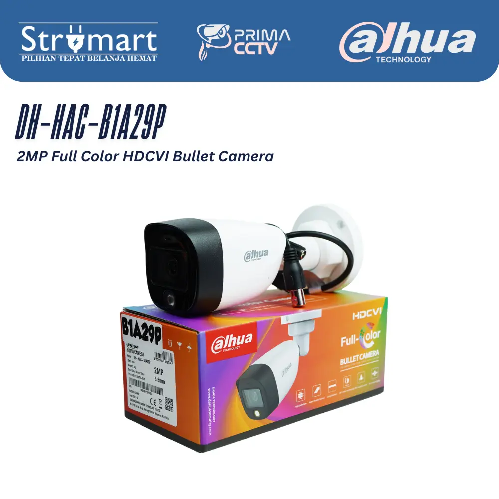 Kamera Dahua DH-HAC-T1A29P 2MP Indoor Fullcolor