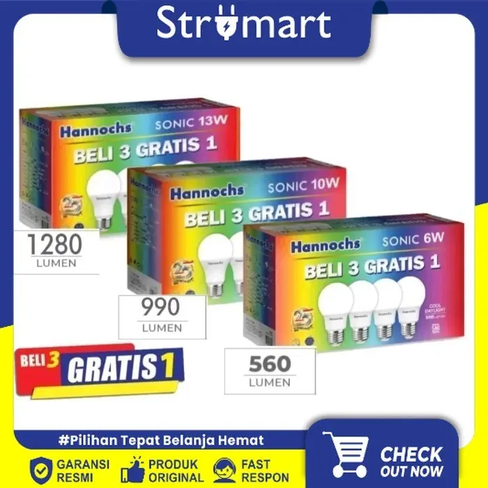 Lampu LED 6W Sonic HANNOCHS/2PAK