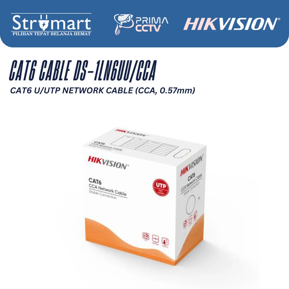 Kabel Cat 6 Hikvision DS-1LN6UU/CCA