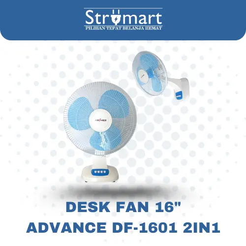 Kipas Angin Meja 16" Advance DF-1601 2IN1