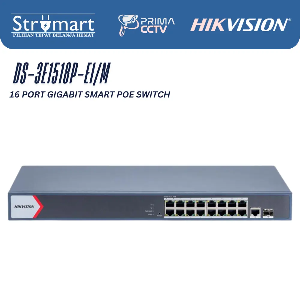Poe Hikvision DS-3E1518P-EI/M
