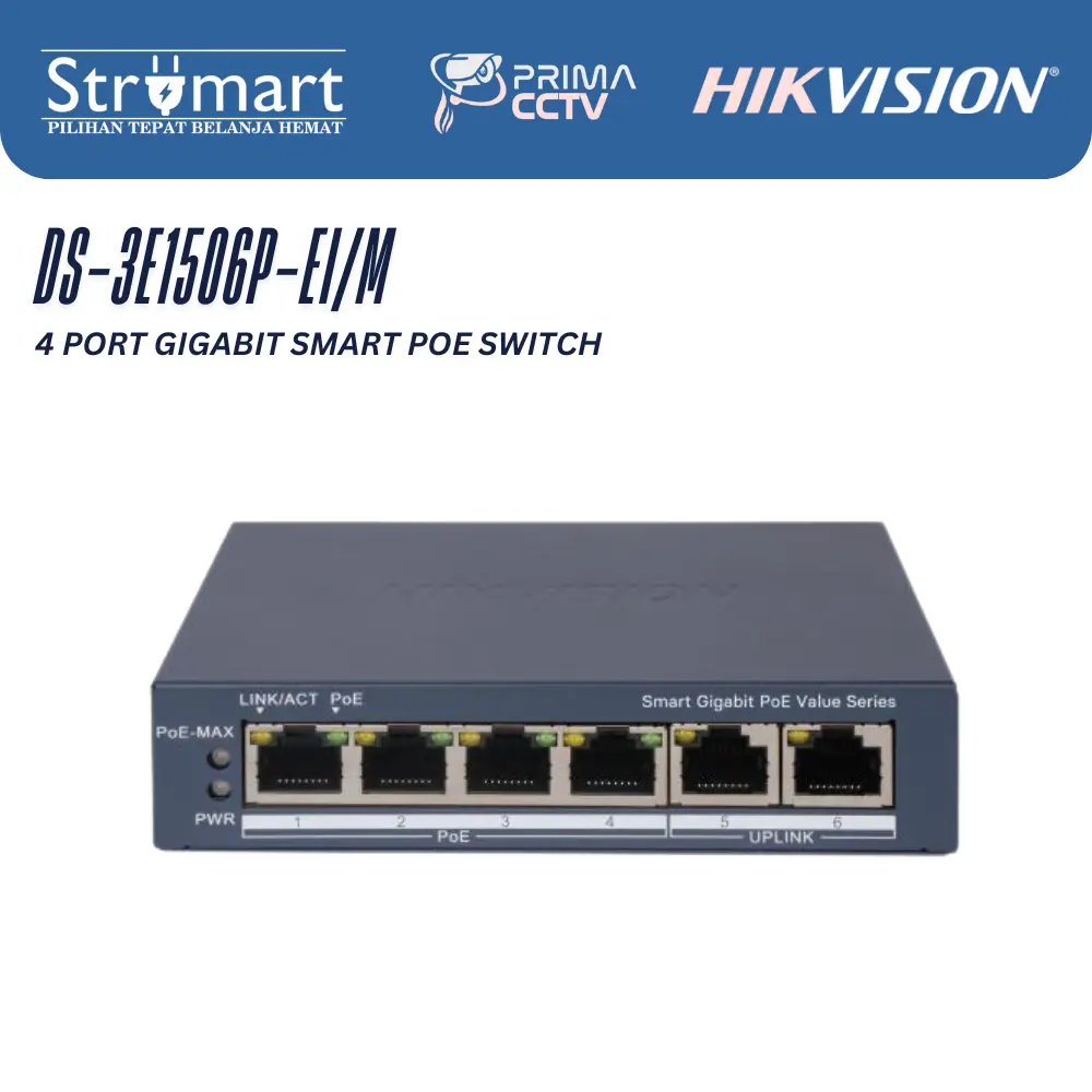 Poe Hikvision DS-3E1506P-EI/M