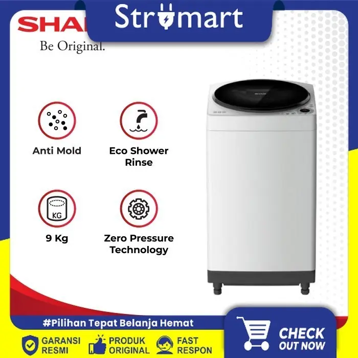 Mesin Cuci 1TB Sharp ES-M909T-GG