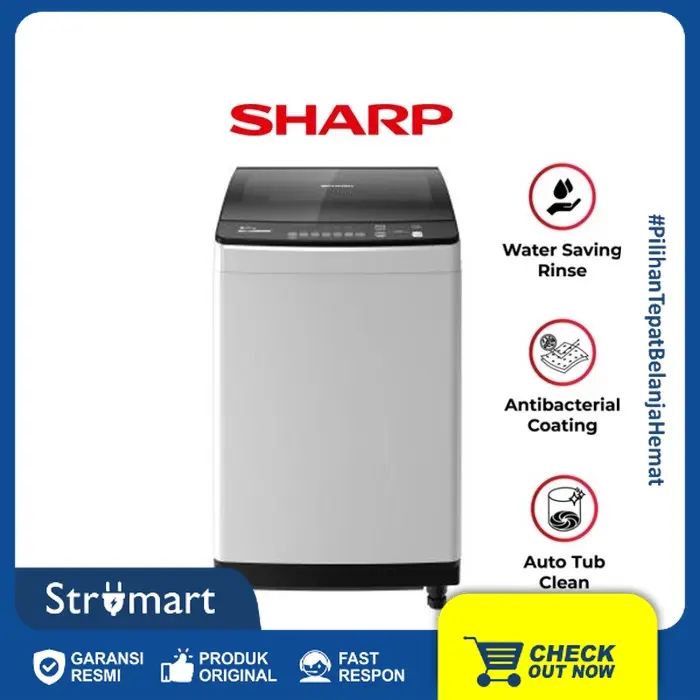 Mesin Cuci 1TB Sharp ES-M9000T-GG