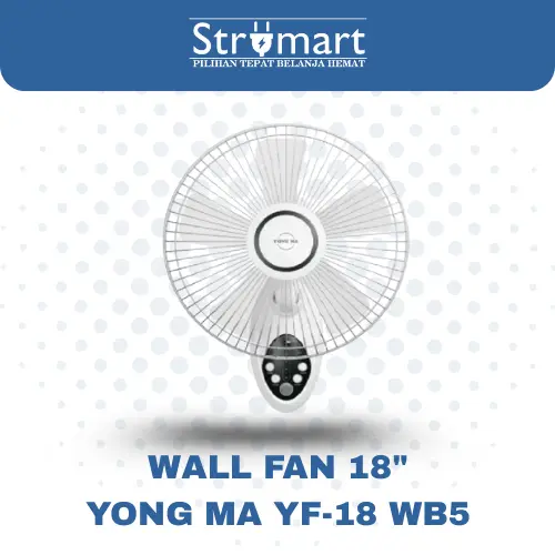 Kipas Angin Dinding 18" Yongma YF-18WB5/GOLD IRON/RMT/5 BALING2