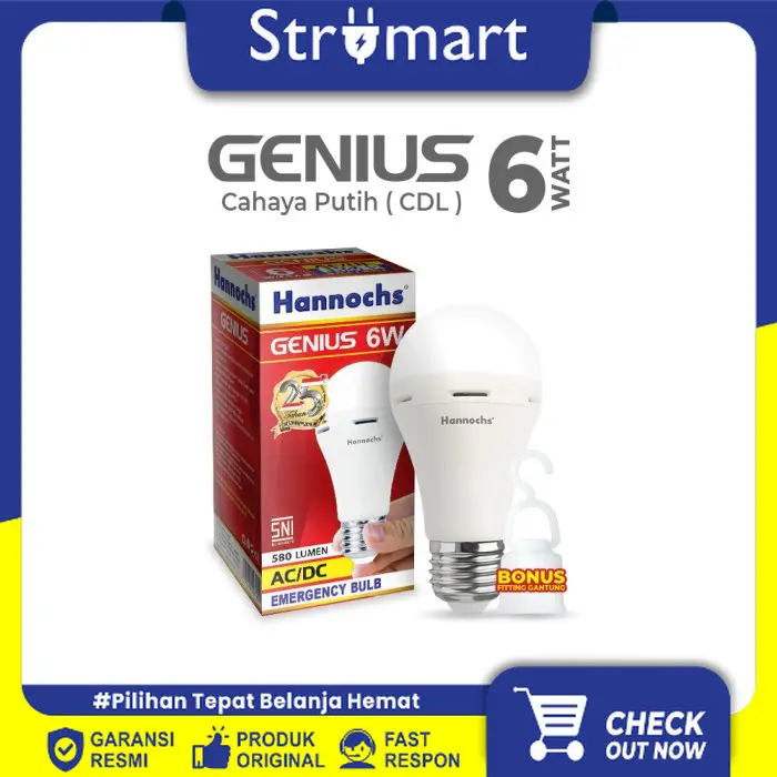 Lampu LED Magic 6W Genius HANNOCHS/10PC-4%+VCR