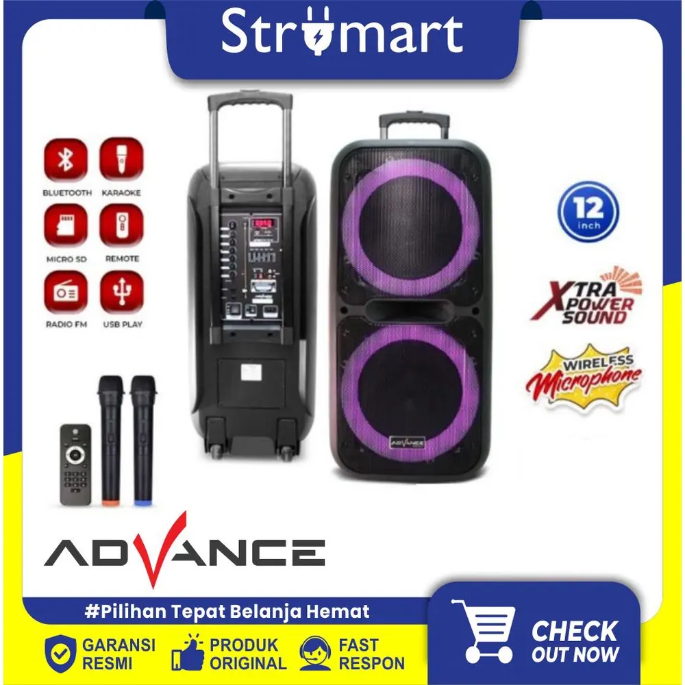 Speaker Portable Dual Speaker 12" Advance K12DA