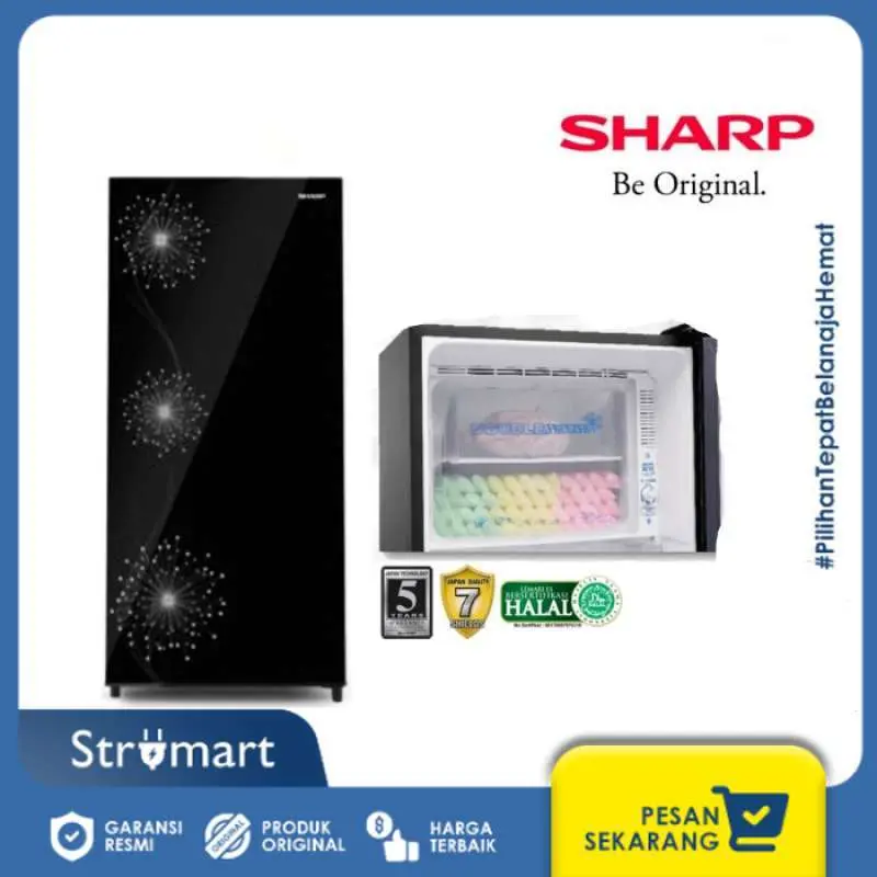 Kulkas 1PT Sharp SJ-X197W-DW
