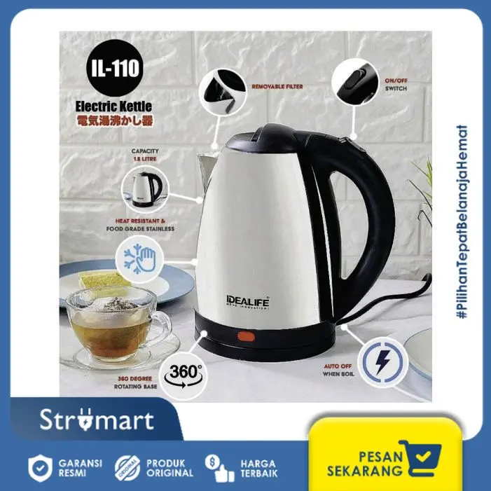 Electric Kettle Idealife IL-110 1.8L