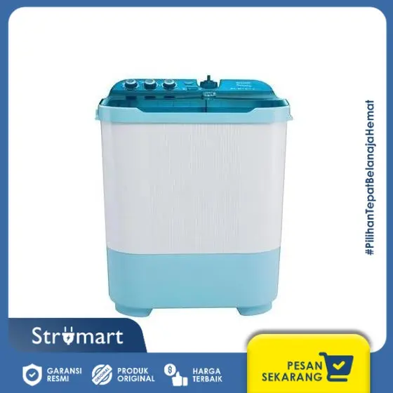 MESIN CUCI 2 TABUNG SHARP ES-T1270SJ-BL (HIJAB SERIES) - 12KG