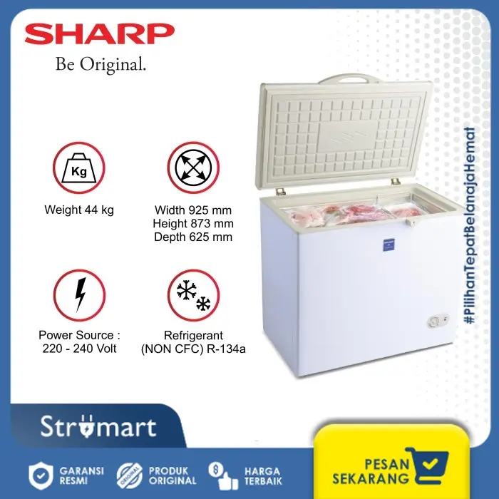 Freezer Box Sharp FRV-200