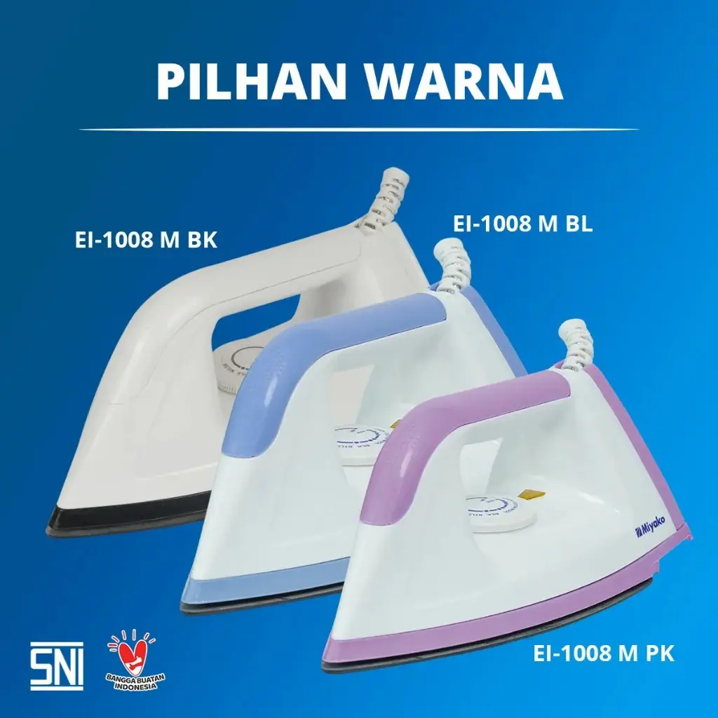 SETRIKA MIYAKO EI-1008M ANTI LENGKET DAN LEBIH LICIN