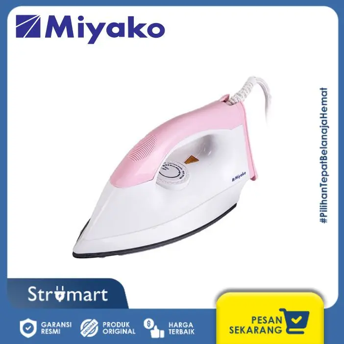 Setrika Miyako EI-1000M PK/300W/PINK