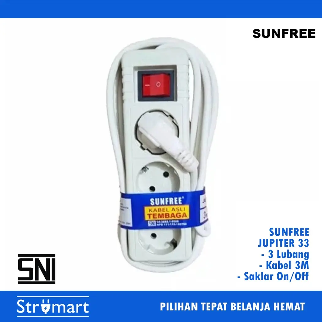 Stop Kontak LB3 AD+KBL Sunfree Jupiter 33/ 3M