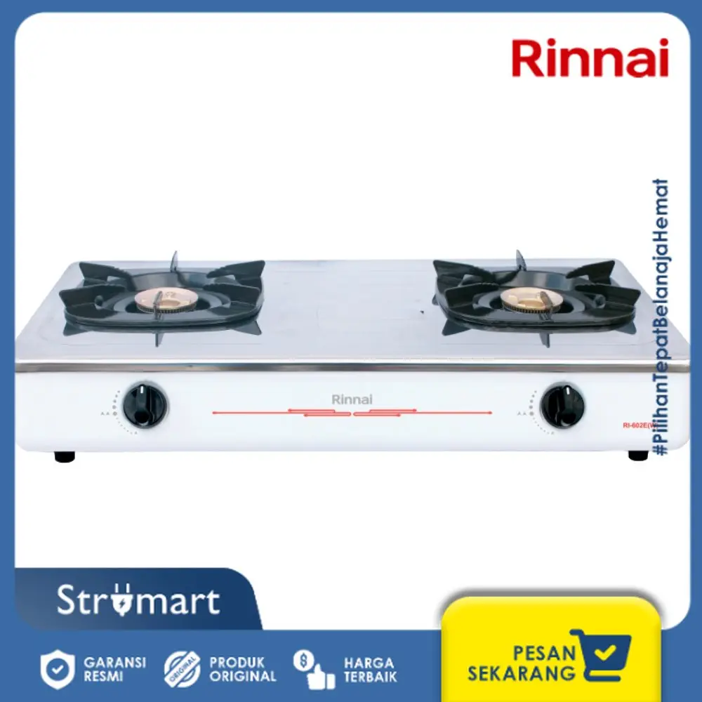 Kompor Rinnai Ri 602E/COKLAT/=602EW