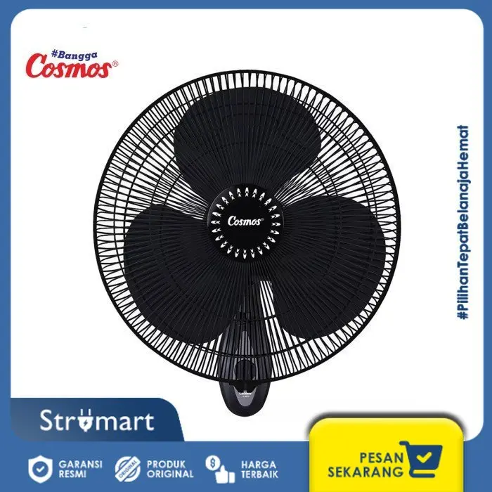 Kipas Angin Dinding 16" Cosmos WFGR/+RMT/HITAM/=WFCR (NEW)