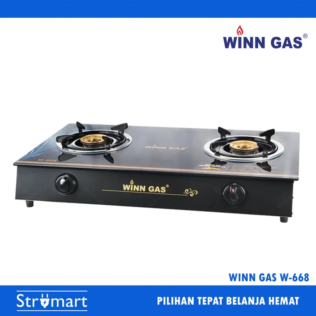 Kompor Winn Gas W-668/2 TUNGKU/KACA