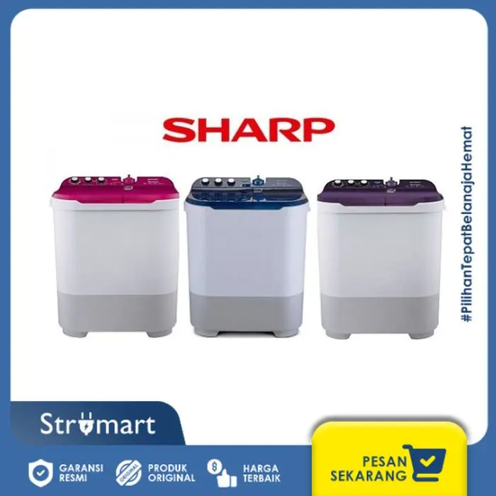 Mesin Cuci 2TB Sharp ES-T1090-PK/BK