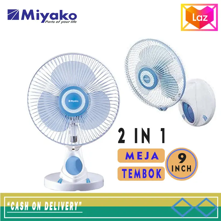 Kipas Angin Meja 9" Miyako KAD-927B-PL/30W