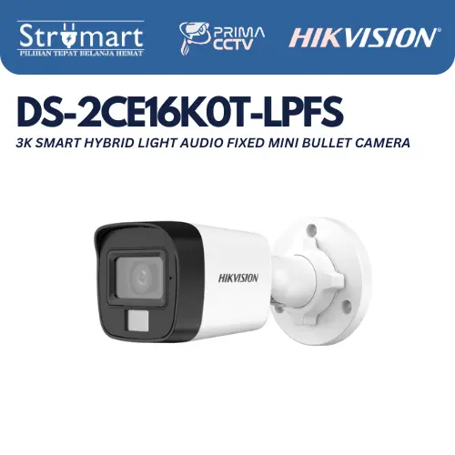 Kamera Hikvision DS-2CE16K0T-LPFS 5MP Outdoor Audio