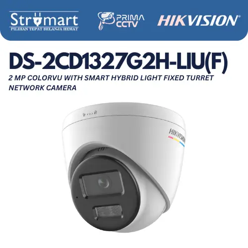 IP Camera Hikvision DS-2CD1327G2H-LIU 2MP Indoor Colorvu Audio