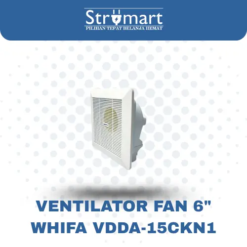 Kipas Angin Ventilasi 6" Whifa VDDA-15CKN1