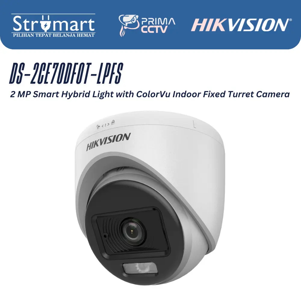 Kamera Hikvision DS-2CE70DF0T-LPFS 2MP Colorvu Indoor Audio