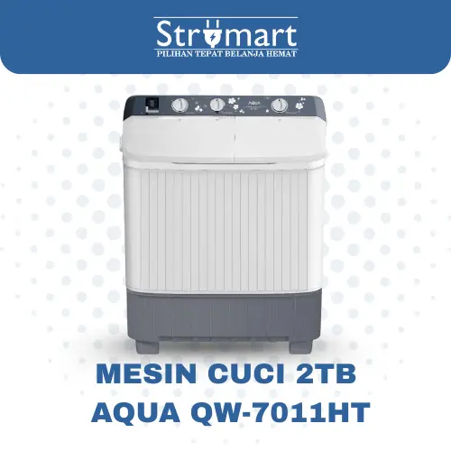 Mesin Cuci 2TB Aqua QW-7011HT