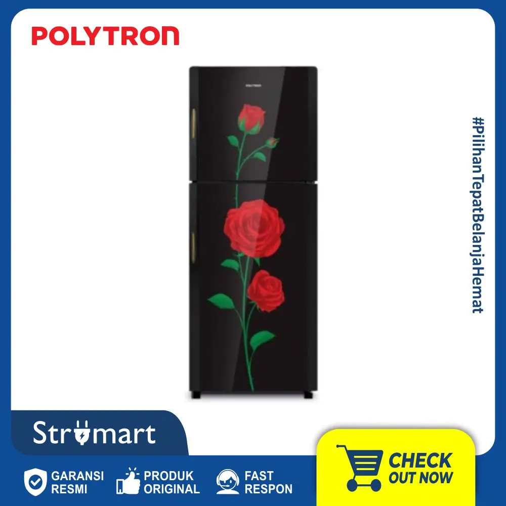 KULKAS 2 PINTU POLYTRON PRM-21DRX - 210L