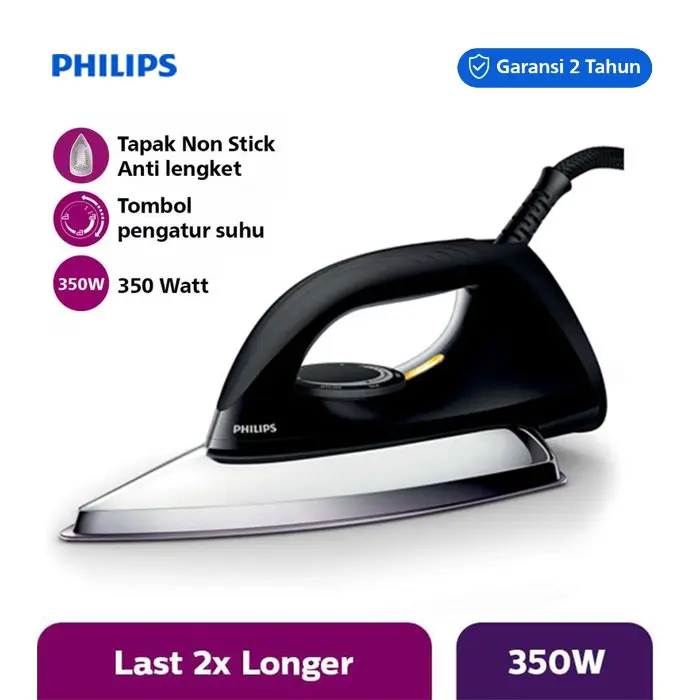 Setrika *PHILIPS HD-1173/80/HITAM