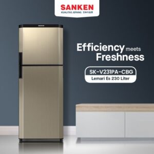 KULKAS 2 PINTU SANKEN SK-V231A-CB 230 LITER