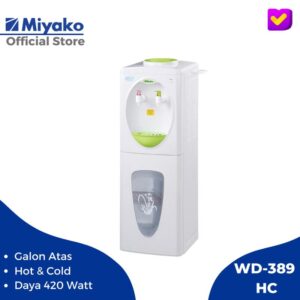 DISPENSER MIYAKO WD-389HC (GALON ATAS/HOT&COOL)