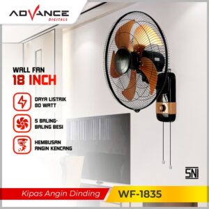 KIPAS ANGIN DINDING 18 INCH ADVANCE WF-1835 (W-FAN)