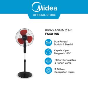 KIPAS ANGIN STAND FAN MIDEA FS40-19K 2 in 1
