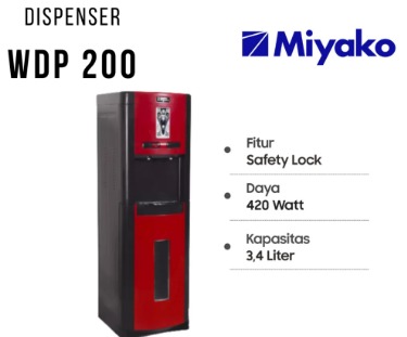 DISPENSER MIYAKO WDP-200H/GALON BAWAH