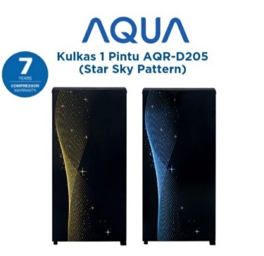 KULKAS 1PT AQUA AQR-D205MSB/MSG